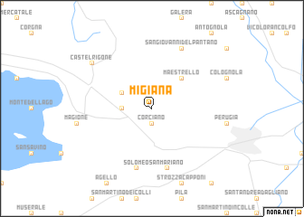 map of Migiana