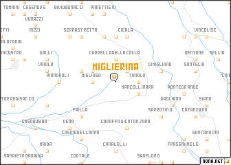 map of Miglierina