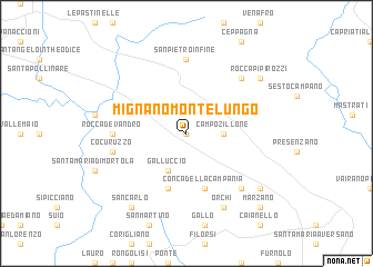 map of Mignano Monte Lungo
