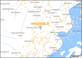 map of Migriwāla