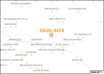 map of Miguel Auza