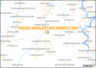 map of Miguel Hidalgo Tercera Sección