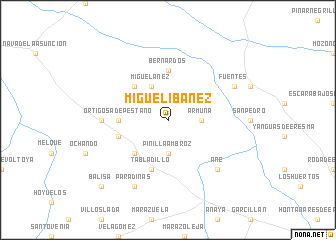 map of Miguel-Ibáñez