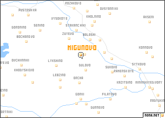 map of Migunovo