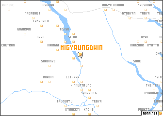 map of Migyaungdwin