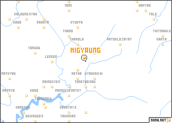 map of Migyaung