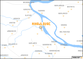 map of Mihajlovac