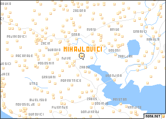 map of Mihajlovići