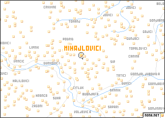 map of Mihajlovići