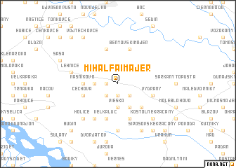 map of Mihálfai Majer