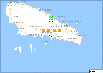 map of Mihoungouni
