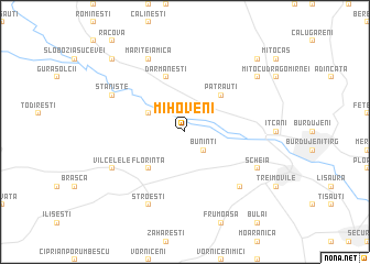 map of Mihoveni