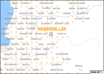 map of Miḩqān Sallūm