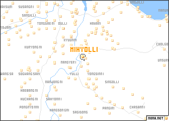 map of Mihyŏl-li