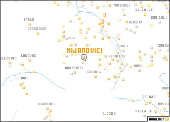 map of Mijanovići