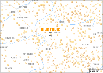 map of Mijatovići