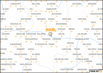 map of Mīkāl