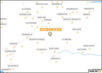 map of Mikashikha