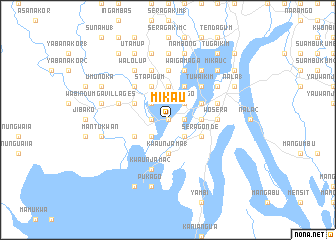 map of Mikau