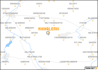 map of Mikhalënki