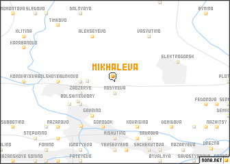 map of Mikhalëva