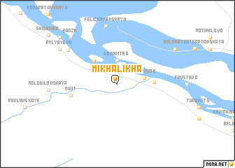 map of Mikhalikha