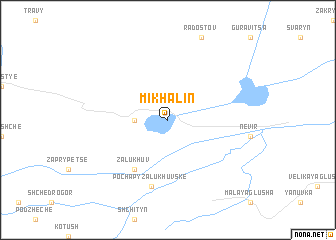 map of Mikhalin