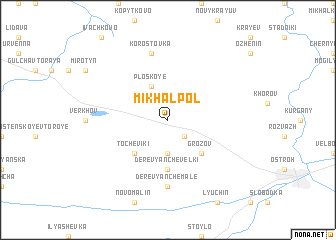 map of Mikhalʼpolʼ