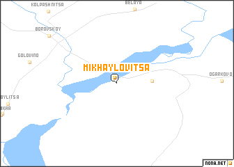 map of Mikhaylovitsa