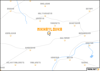 map of Mikhaylovka