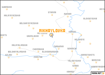 map of Mikhaylovka