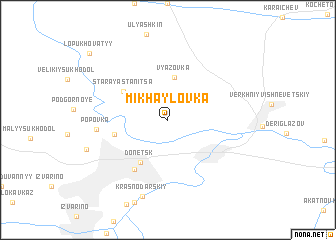 map of Mikhaylovka