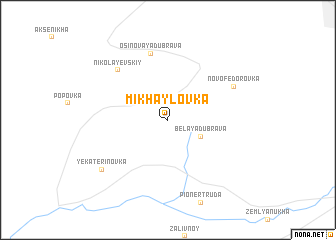 map of Mikhaylovka