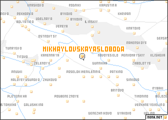 map of Mikhaylovskaya Sloboda