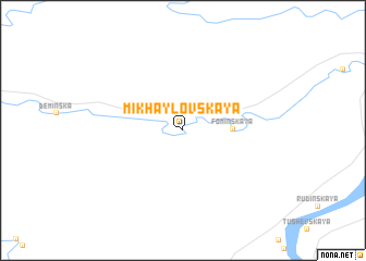 map of Mikhaylovskaya