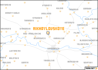 map of Mikhaylovskoye