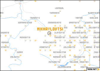 map of Mikhaylovtsi