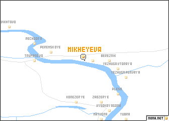 map of Mikheyeva