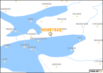 map of Mikheyevo