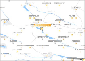 map of Mikhnovka