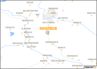 map of Mikhnovo