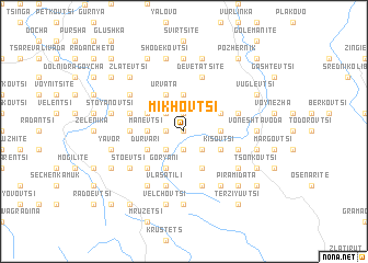 map of Mikhovtsi