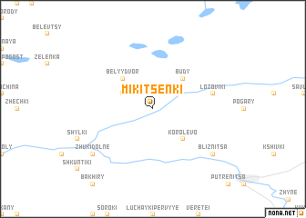 map of Mikitsenki