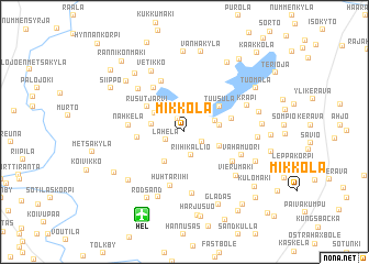 map of Mikkola