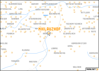 map of Miklauzhof