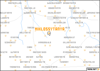 map of Miklóssytanya