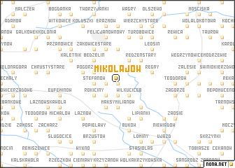 map of Mikołajów