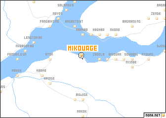 map of Mikouagé