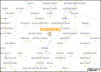 map of Mikova Ves