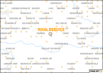 map of Mikulášovice